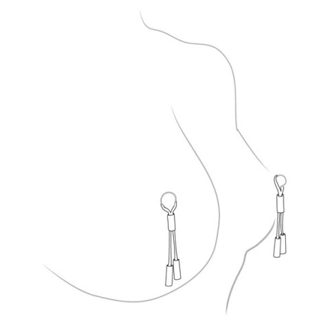 Crave Leather - Skorzane nakładki z frędzlami, regulowane, czarne