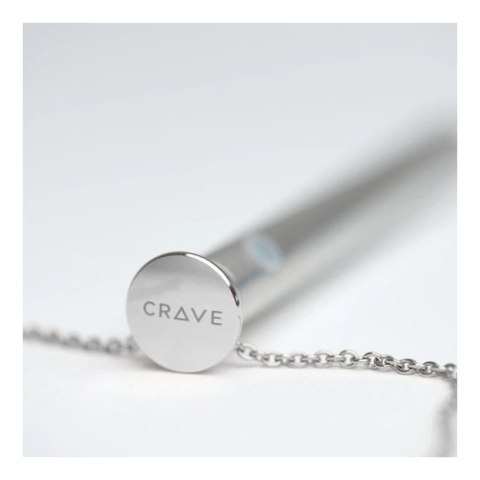 Crave Vesper Silver - naszyjnik z funkcją wibracji, stalowy, 9,7 cm