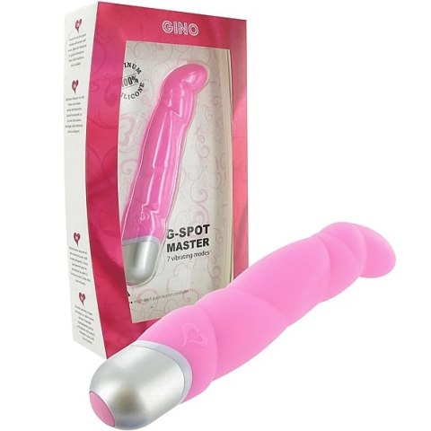 FeelzToys Gino Pink - silikonowy model z 7 trybami pracy, 16 cm