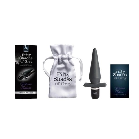 Fifty Shades of Grey Delicious Fullness wibrujący korek silikonowy 14cm