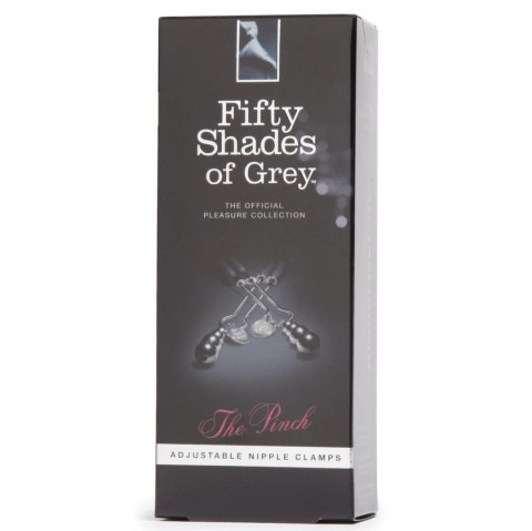 Fifty Shades of Grey The Pinch - zaciski regulowane z metalowym wykończeniem 8,3 cm