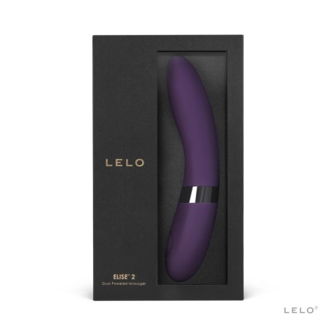 LELO Elise 2 Plum - silikonowy model wodoodporny, 8 trybow, 22 cm