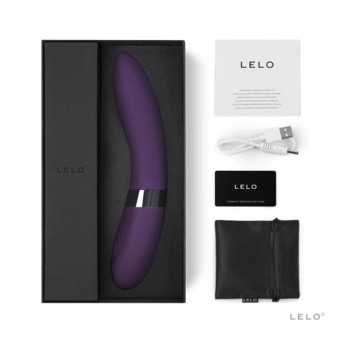 LELO Elise 2 Plum - silikonowy model wodoodporny, 8 trybow, 22 cm