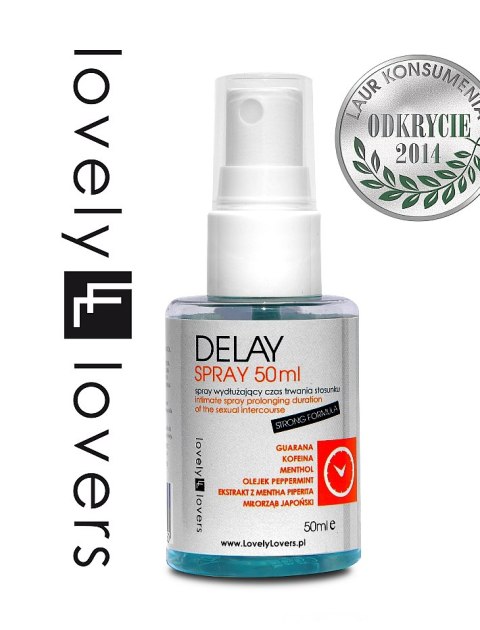 Lovely Lovers Delay Spray 50ml - formuła z guaraną i miłorzębem