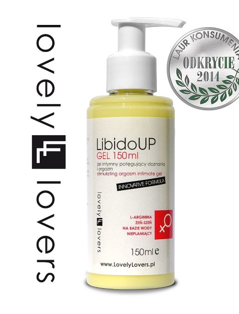 Lovely Lovers LibidoUP Gel 150ml - żel intymny z żeń-szeniem i L-argininą