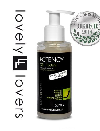 Lovely Lovers Potency Gel 150ml - żel intymny z guaraną i żeń-szeniem