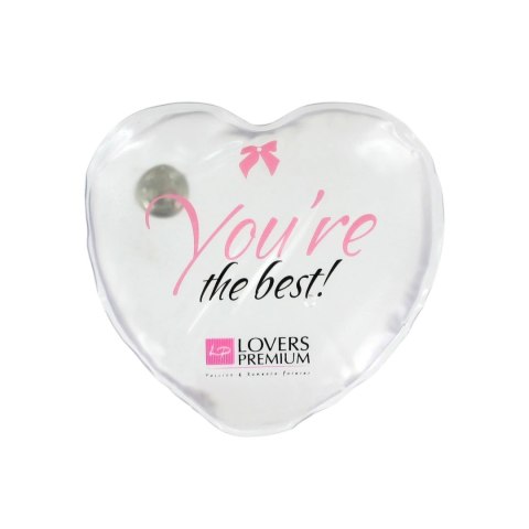 LoversPremium Hot Massage Heart XL podgrzewacz serce 12x12 cm biały