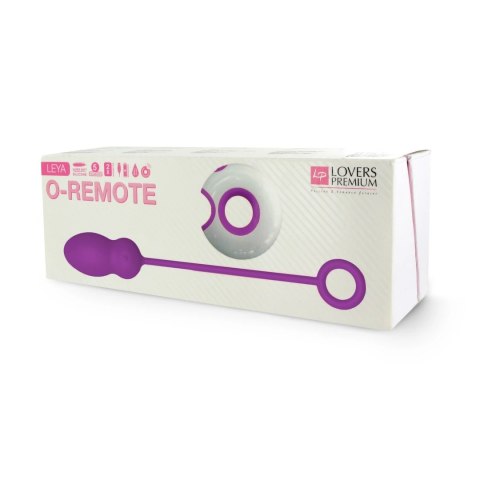 LoversPremium Leya Purple - Bezprzewodowy system wibracyjny, silikonowy, 19.4 cm