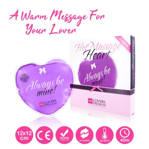 LoversPremium Serduszko Ogrzewające Czerwone 12x12 cm Be Mine