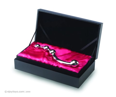 NJOY Fun Wand stalowy stymulator anatomiczny 20 cm dwustronny