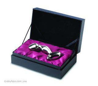 Njoy Pfun Plug stalowy anatomiczny masażer z ergonomicznym uchwytem