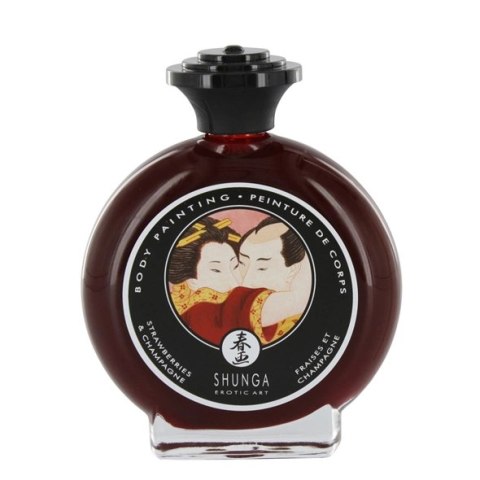 Shunga Bodypainting Strawberries & Champagne jadalna farba do ciała 100ml