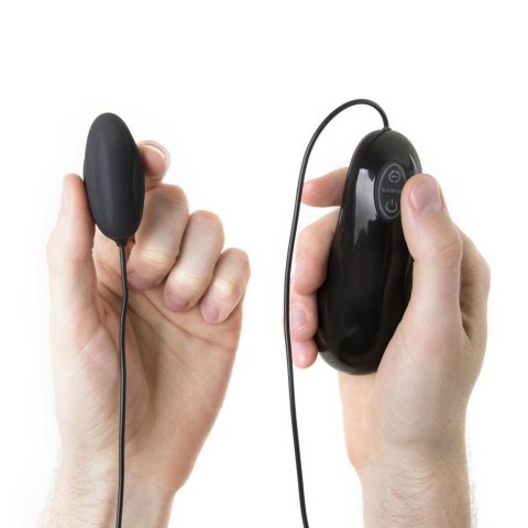 B Swish bnaughty Deluxe Black - jajko wibrujące, pilot, 6 trybow, wodoodporne