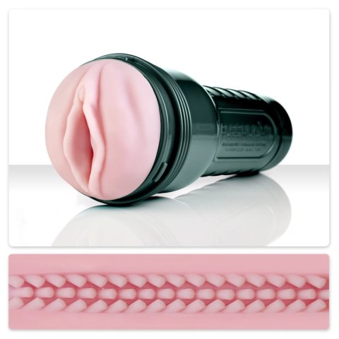 Fleshlight Vibro Pink Lady Touch - system wibracyjny, SuperSkin, rożowy