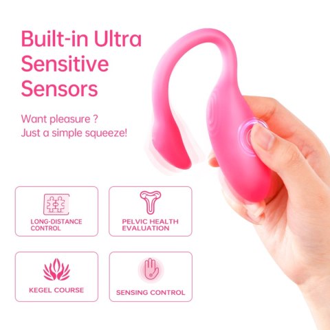Magic Motion Flamingo Max Pink - System Wibracyjny i Trener Kegla Bluetooth
