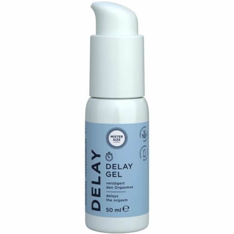 Mister Size Delay Gel 50ml - żel z efektem chłodzącym, precyzyjny dozownik