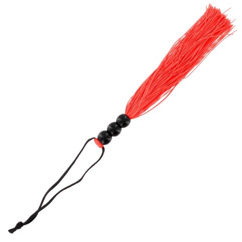Sportsheets S&M Small Rubber Whip Red 25cm - Bat gumowy, czerwony