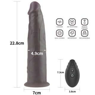 9.0'' Dual Layered Platinum Silicone Rotator