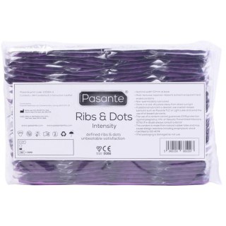 Pasante Ribs & Dots/Intensity Condoms Bulk Packs 144 pcs