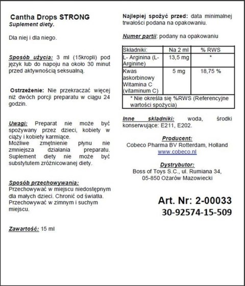 Supl.diety-Cantha Drops Strong