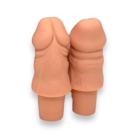 Kinky Pleasure - DS021 - Penis Wine Bottle Stopper - Fun and Functional -White