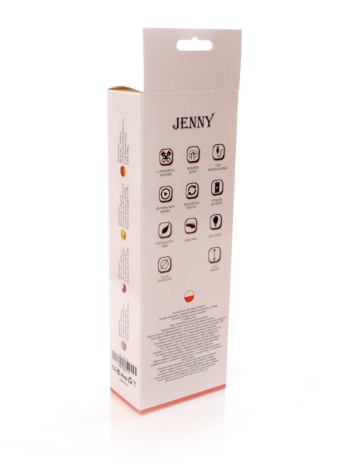 Wibrator-JENNY Pink - Massager 36- Vibrating / 8 Rotation functions USB