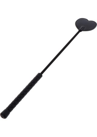 Crop Whip Heart Black