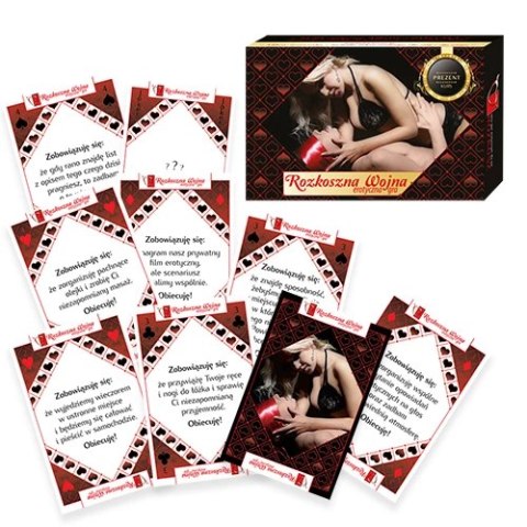 Grajmy Razem Rozkoszna Wojna - gra karciana dla par, 56 kart, 10x6 cm