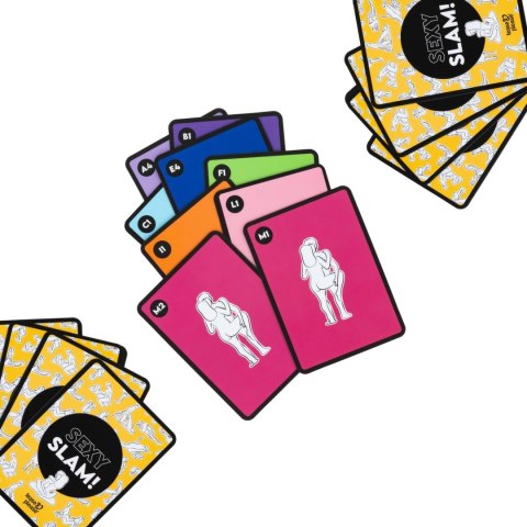 Tease & Please Sexy Slam Gra Karciana Dla Par 2w1 Kolorowe Ilustracje