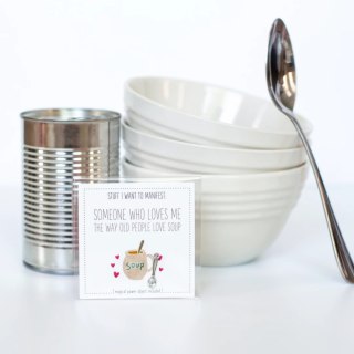 Warm Human Kartka Prezentowa z Amuletem Manifestującym 3x3 cale