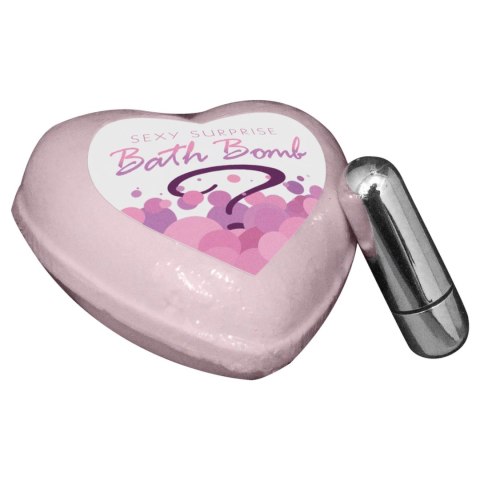Kheper Games Bath Bomb serce z kapsułą wibracyjną truskawka-szampan