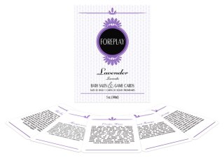 Kheper Games Foreplay Bath Set - Zestaw do kąpieli z solą i kartami