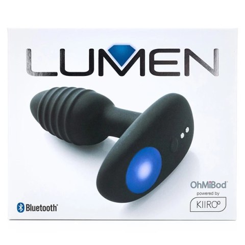 Kiiroo OhMiBod Lumen - interaktywny korek analny LED Bluetooth, silikon