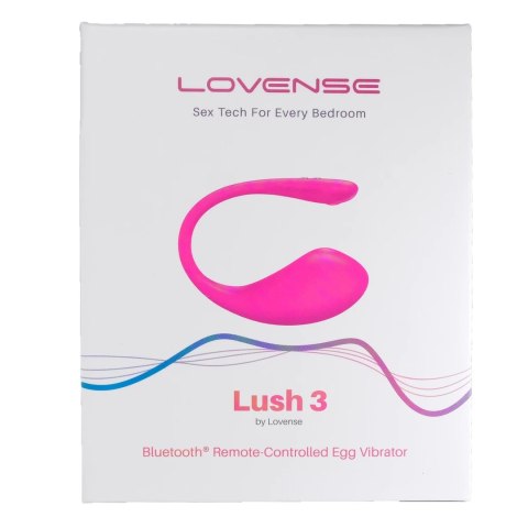 Lovense Lush 3 Rożowy - Interaktywne Jajko Bluetooth, 5h pracy