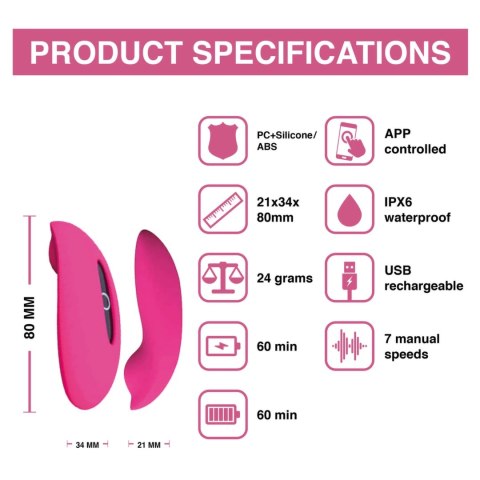 Magic Motion Candy - Model Bluetooth, kompaktowy masażer silikonowy