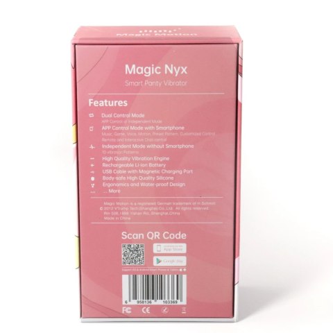 Magic Motion Nyx - model bezprzewodowy, sterowanie aplikacją, fioletowy