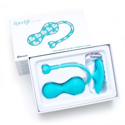 OhMiBod Lovelife Krush Turquoise - inteligentny system treningowy Bluetooth