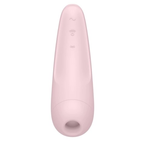 Satisfyer Curvy 2+ rożowy - Stymulator powietrzny z wibracjami Bluetooth