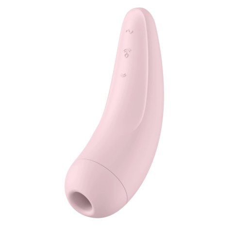 Satisfyer Curvy 2+ rożowy - Stymulator powietrzny z wibracjami Bluetooth