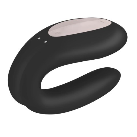 Satisfyer Double Joy Black - model do wspolnego użytkowania, czarny