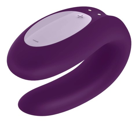 Satisfyer Double Joy Violet - Model dla Par z Aplikacją, IPX7, 2 Silniki