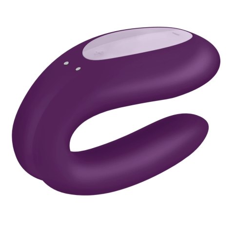Satisfyer Double Joy Violet - Model dla Par z Aplikacją, IPX7, 2 Silniki