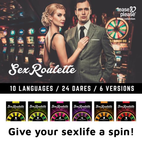 Tease and Please Sex Roulette Kinky gra planszowa wielojęzyczna