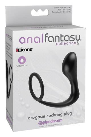 ANAL FANTASY COLLECTION ASS-GASM COCKRING PLUG BLACK
