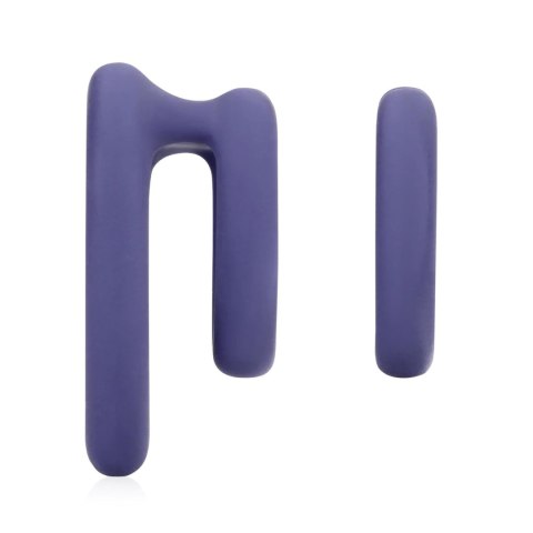 Heart Cockring Set - Violet Storm