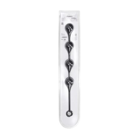 Silicone Waterdrop Anal Balls - XL - 50mm - Black