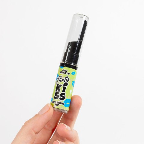 FLIRTY KISS EDIBLE AROUSAL GEL - STRAWBERRY AND MINT
