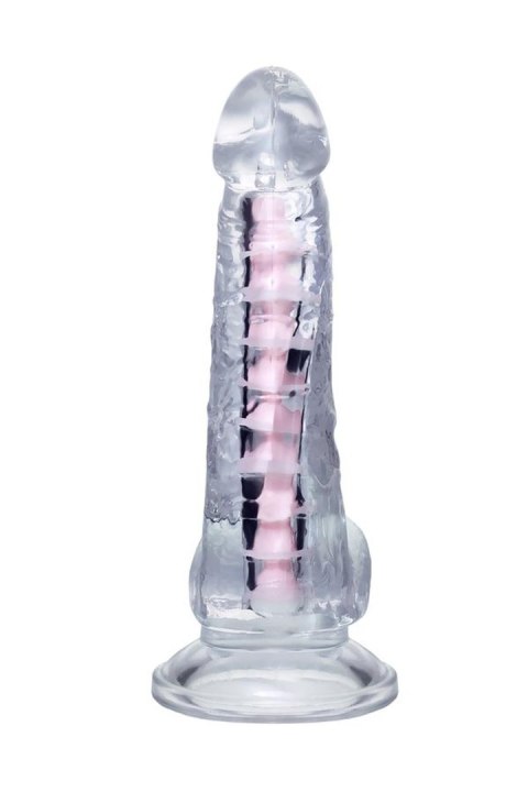 Flexible dildo A-Toys Paret, transparent, 18 cm