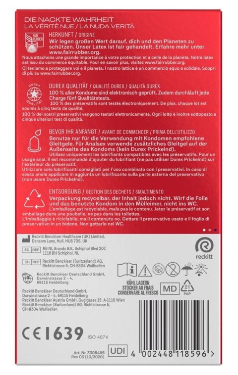 Durex Gefühlsecht Slim x 10