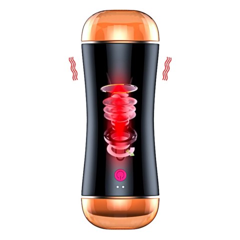 Masturbator-Vibrating Masturbation Cup USB 7 function + Interactive Function / Double Ends